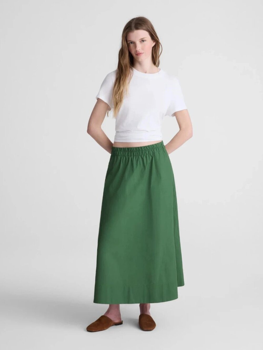 Madewell Black Midi A-Line Skirt - Picture 6 of 10